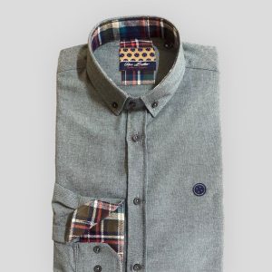 Camisa Oxford Franela Verde