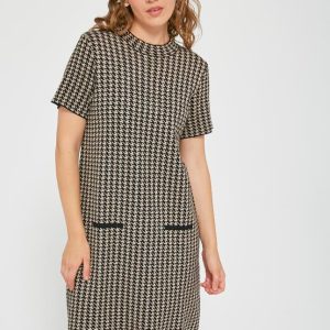 Vestido pata de gallo