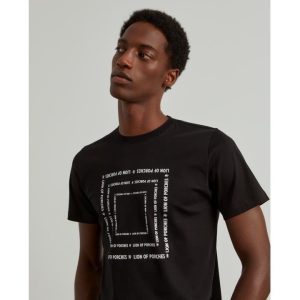 Camiseta negra manga corta