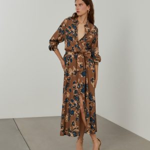 Vestido camisero estampado