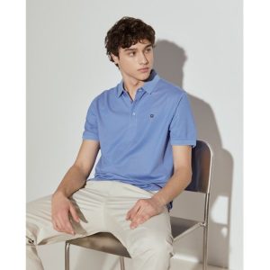 Polo manga corta azul