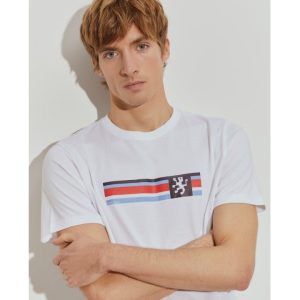 Camiseta manga corta con dibujo delantero